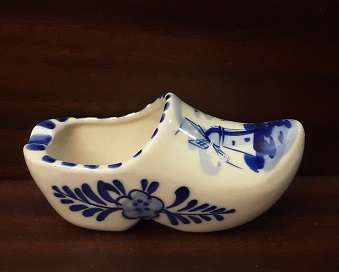 Elweco Delft hand painted shoe 12 x 5 cm