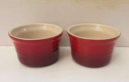 Two Le Creuset Ramikins 5 x 8 cm