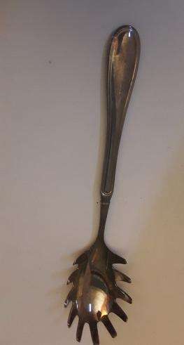 Vintage Silver-Plated Spaghetti server Spoon
