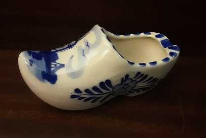 Elweco Delft hand painted shoe 12 x 5 cm