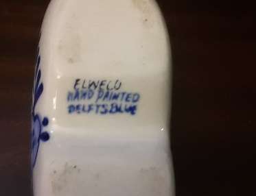 Elweco Delft hand painted shoe 12 x 5 cm