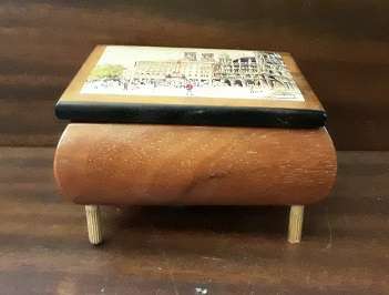 Ercoland Edelweiss Musical Movement Italy Musical Box 12 x 7 cm