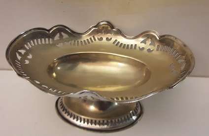 EPNS Silver Plate Pedestal Bowl 15 X 7 CM