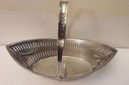 EPNS Silver PlateBasket Dish 19 cm