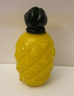 Pineapple Ornament Studio Glass 14 x 8 cm