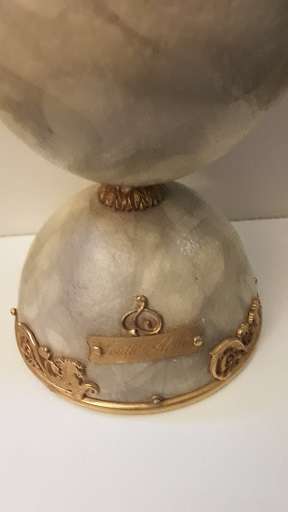 Ostrich Egg Jewellery Box  23 x 12 cm