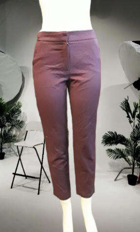Mango  Maroon Size 36 Polyester Vicose Pants