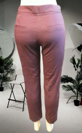 Mango  Maroon Size 36 Polyester Vicose Pants