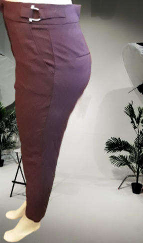 Mango  Maroon Size 36 Polyester Vicose Pants