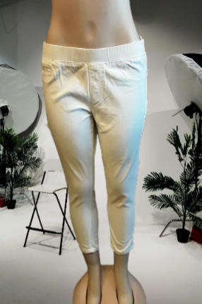 David Jones White Cotton and  Elastone   Pants Size  12