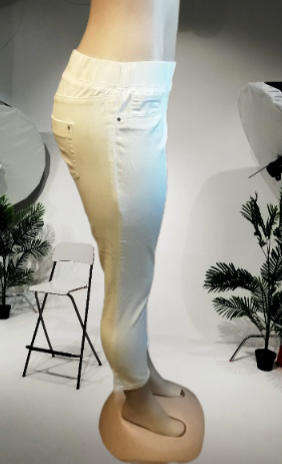David Jones White Cotton and  Elastone   Pants Size  12