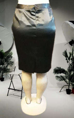 Black Satin Size 10/ 34 Skirt