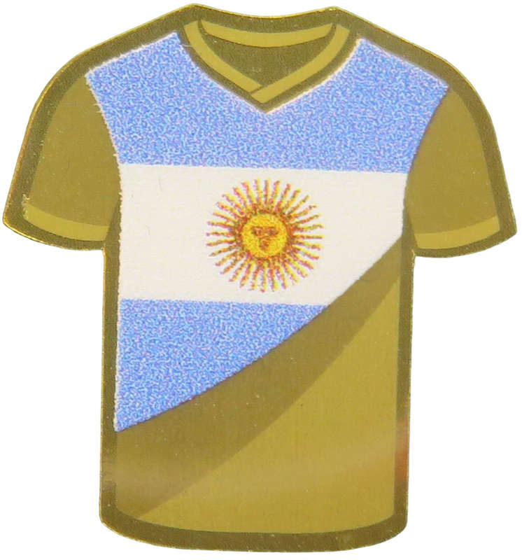 Argentina Jersey Sports Icon 1/1000 Oz Gold: 3000 Francs Republic of Chad.