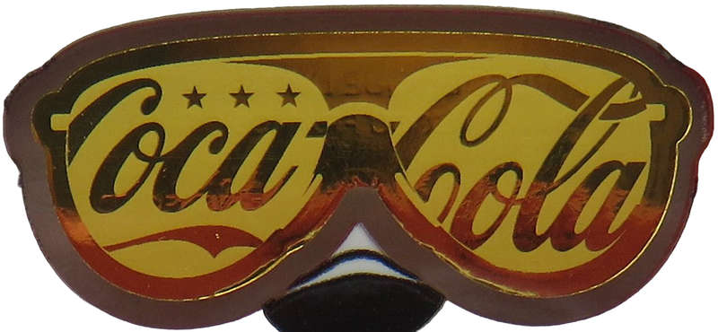Coca Cola Sunglasses-  1/1000 Oz Gold: 3000 Francs Republic of Chad . With Certificate Attached