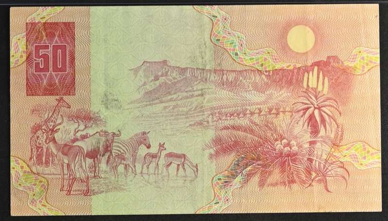 1984 South Africa Reserve Bank R50 PMG Graded 35 Choice Very Fine
