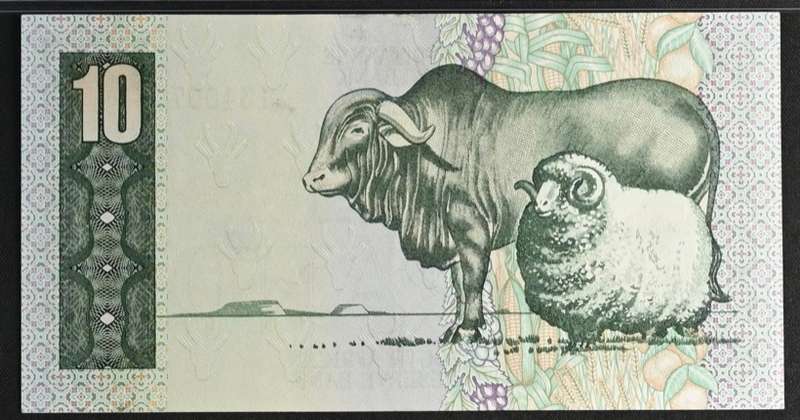 1982 South Africa Reserve Bank GPC De Kock R10 PMG Graded 35 Choice Very Fine EPQ