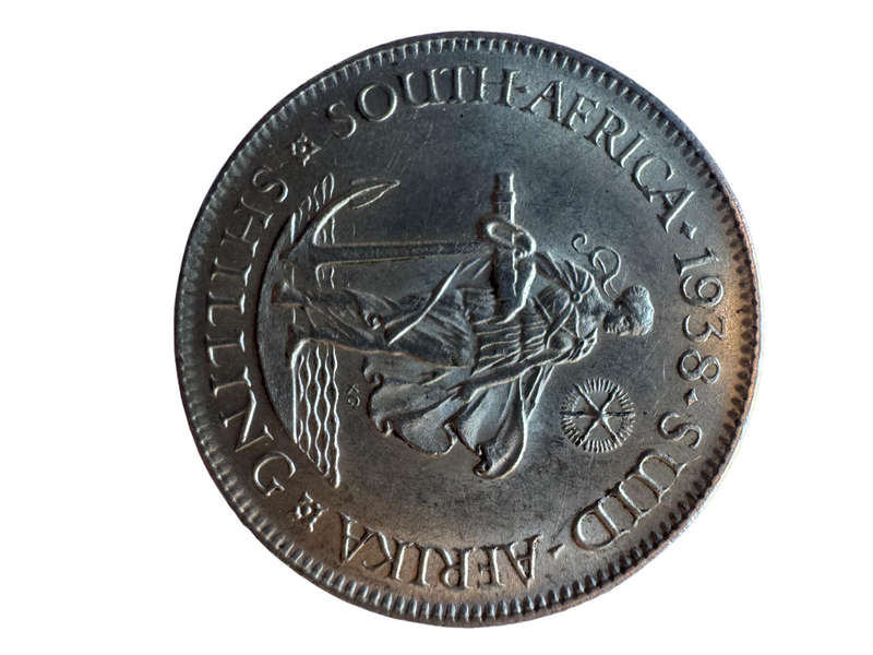 1938 South Africa Union Silver One Shilling