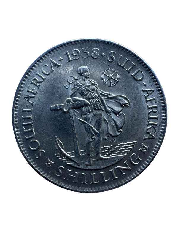 1938 South Africa Union Silver One Shilling