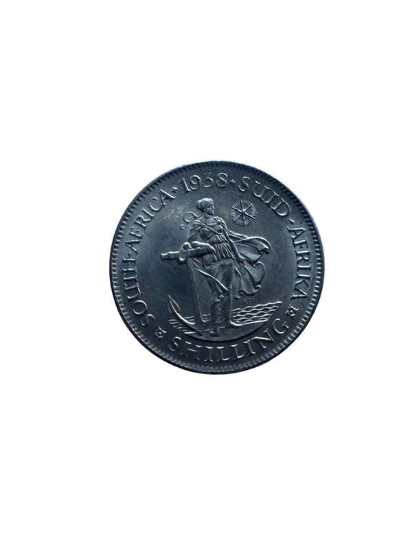 1938 South Africa Union Silver One Shilling