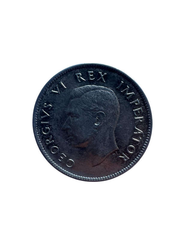 1937 South Africa Union Silver 2 Shillings