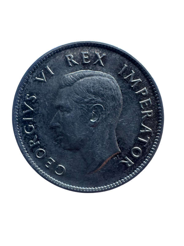 1937 South Africa Union Silver 2 Shillings