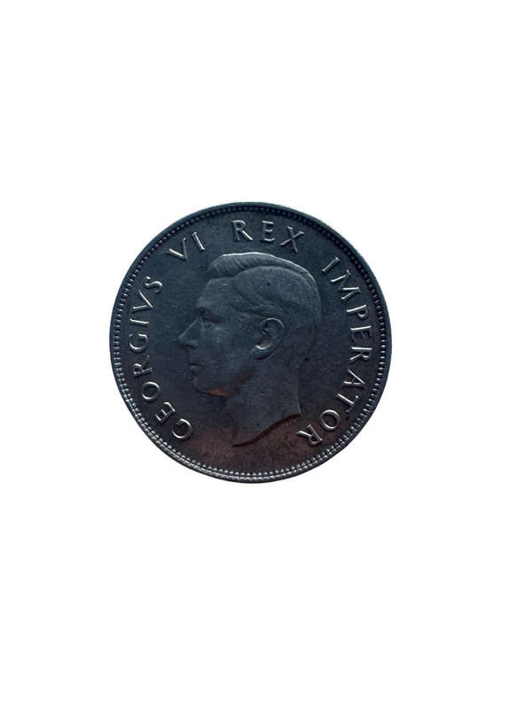 1942 South Africa Union Silver 2.5 Shillings Half Crown - George VI
