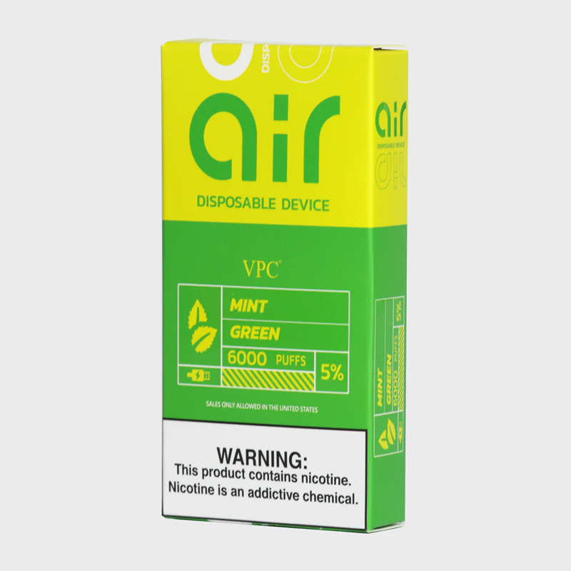Air Vape - Mint Green - 6000 Puffs Disposable Air Vape  VPC