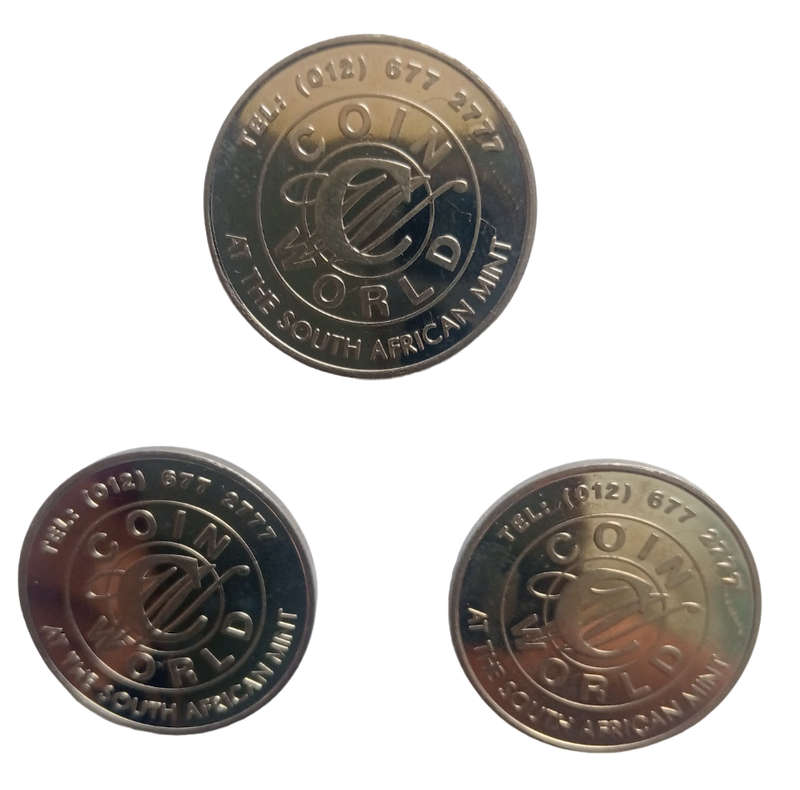 Crazy Start @1 - 3 Coin World tokens of 2013 - Winnding Bid Gets3  tokens Stunning Zebra Design