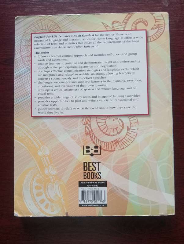 English For life home language (CAPS): Gr 8: Learner's book