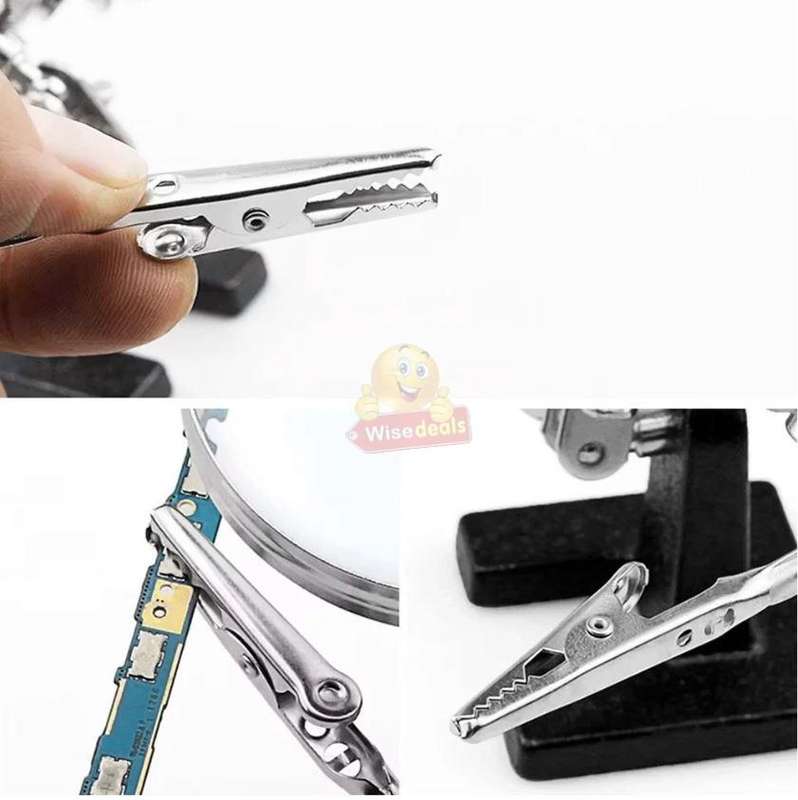 Soldering Magnifying Glass with 3 Handles and Zoom Function