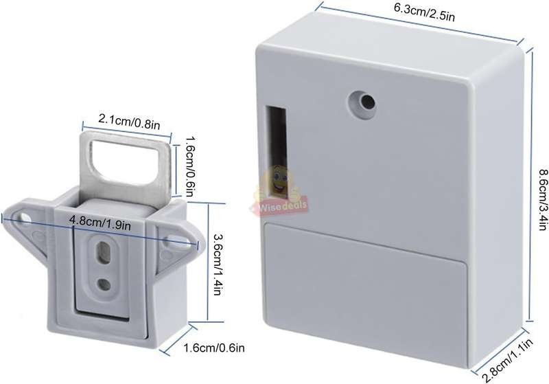 Electronic Cabinet Hidden Smart Locks Security Smart Keyless Without Hole