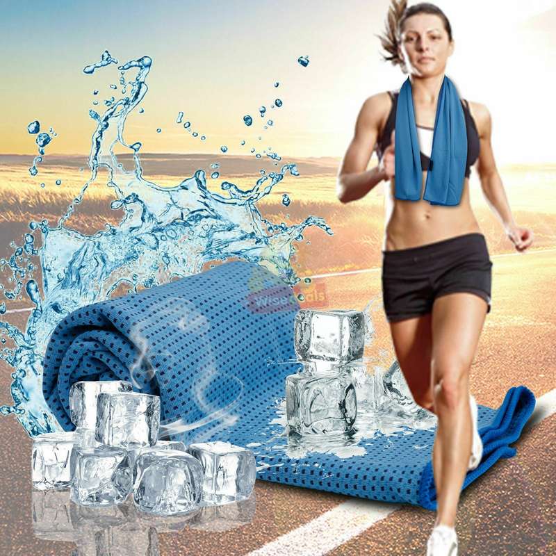 Instant Cooling Towel, Simply just Wet it, Wing it and Snap it and it will get Cooler