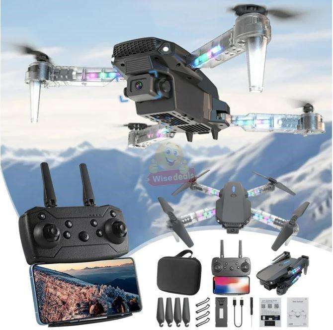 Foldable LED Drone With 1080P HD FPV Camera Remote Control