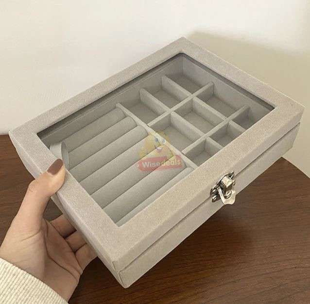 Velvet Jewellery Box and Organizer