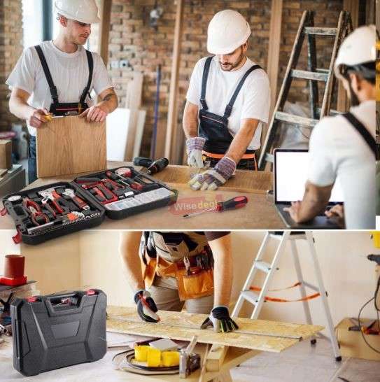 108 Piece Tool Set Accessories in Carry box