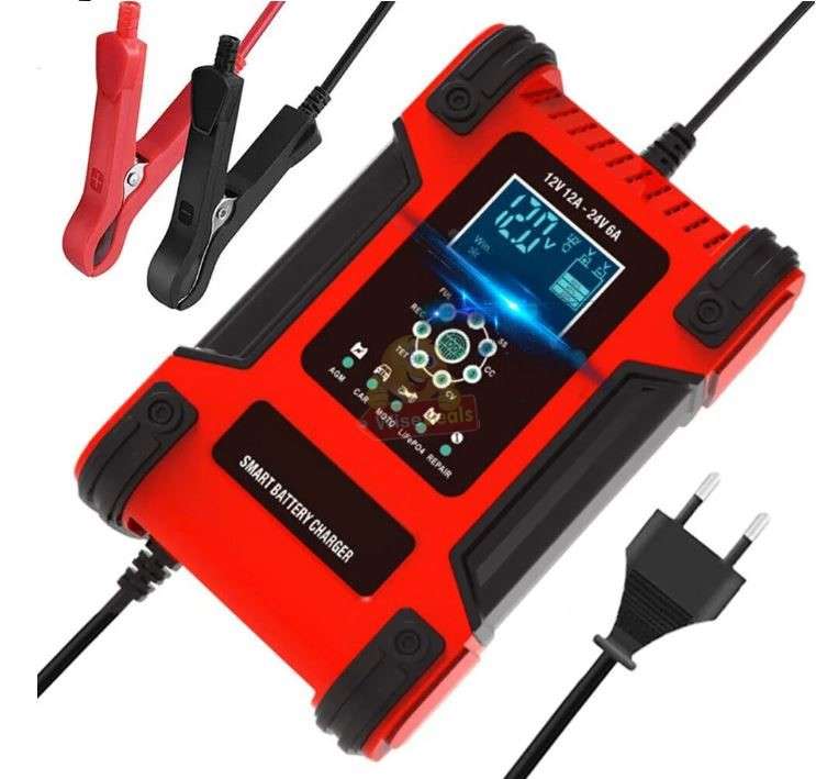 7 Stage Automatic Repair Battery Charger 24V 5A, 12V 10A For Most Battery Types