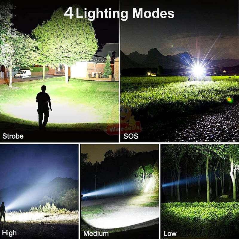 Super Far Distance Large LED Search and Flash Light and Tripod, USB Interface, Mobile Power Bank