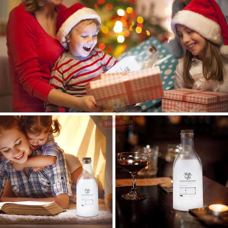 Creative DIY Message Lamp Milk Bottle Led Bedside Lamp