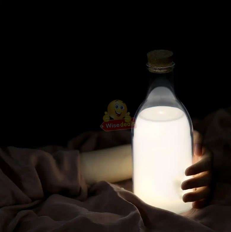 Creative DIY Message Lamp Milk Bottle Led Bedside Lamp