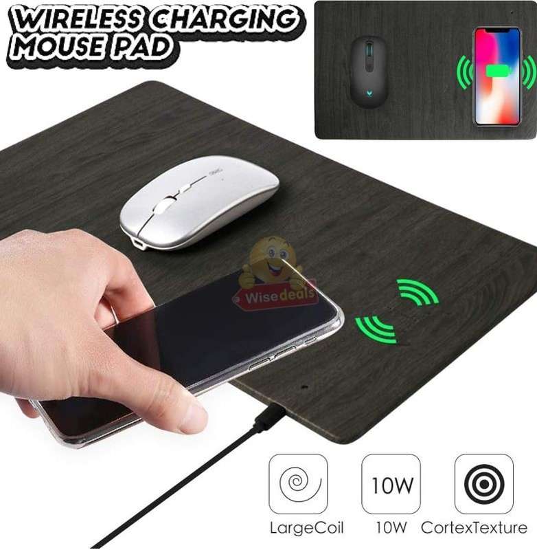 Fast Qi Wireless Charging Mouse Pad