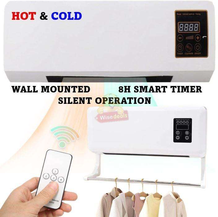 Hot and Cold Air Conditioner Unit Wall-mounted Electric Heater and Remote