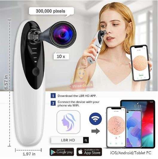 20 X Magnification HD Camera and LED lights Blackhead remover