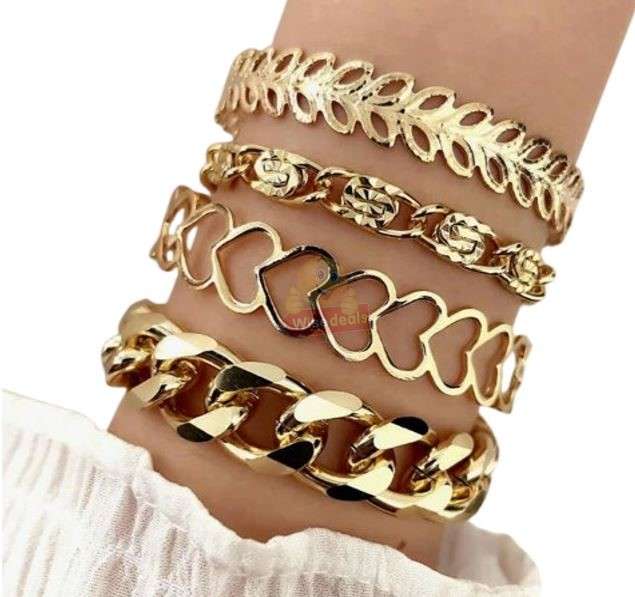 4 Piece Ladies Bracelet Set in a Complimentary Gift Box
