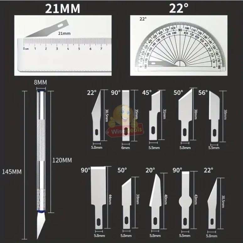 13 Piece Carving Knife Set with Storage Case