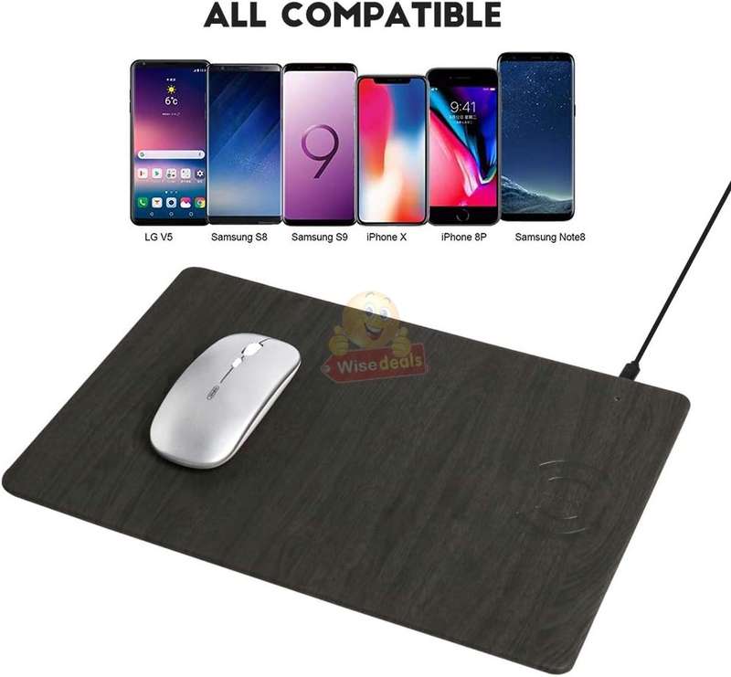 Fast Qi Wireless Charging Mouse Pad