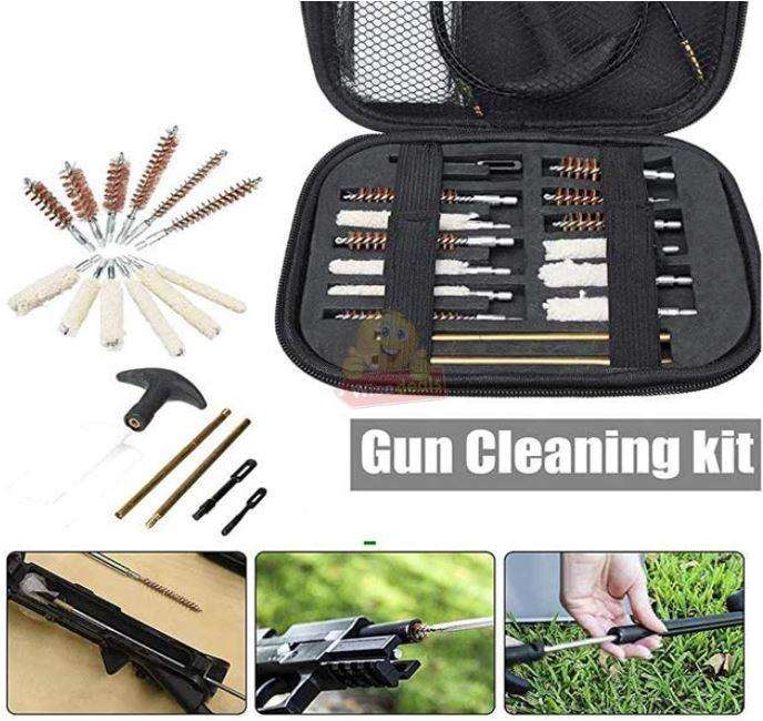 Universal Pistol Gun Cleaning Kit Barrel Brushes Tools for most Caliber guns