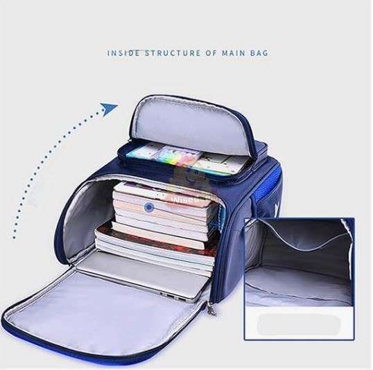 Lightweight Backpack with Multiple Pockets and Safety Warning Reflective Strips