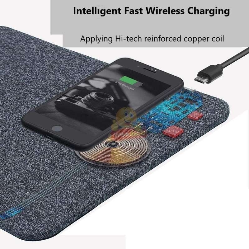 Fast Qi Wireless Charging Mouse Pad