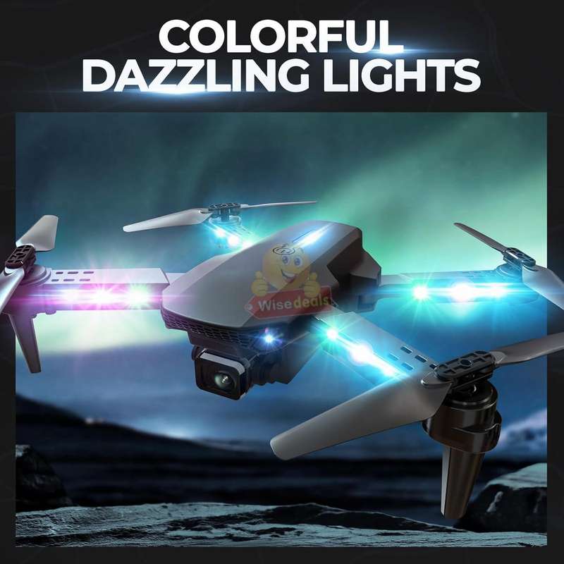 Foldable LED Drone With 1080P HD FPV Camera Remote Control