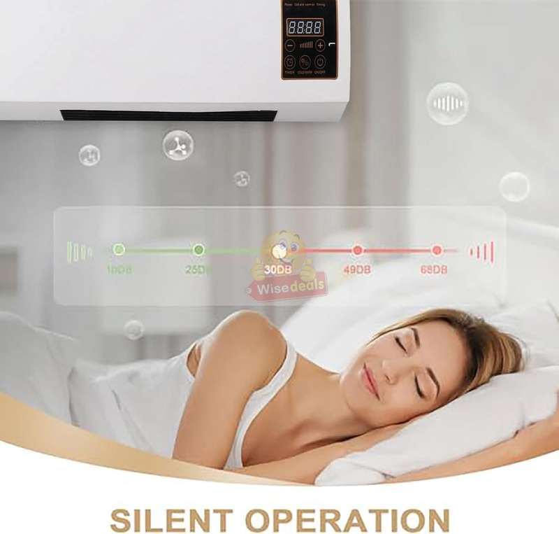 Hot and Cold Air Conditioner Unit Wall-mounted Electric Heater and Remote